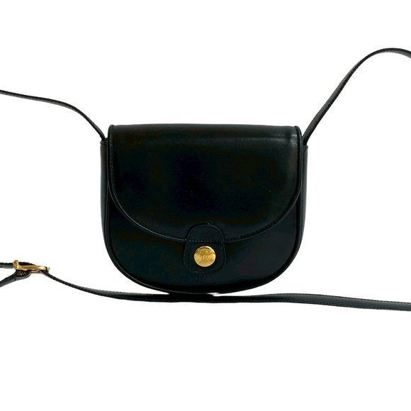 CELINE Black Leather Shoulder Bag - Picture 1 of 9